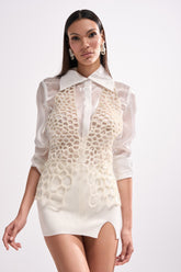 GETTIN HOT IN HERE TOP IN WHITE