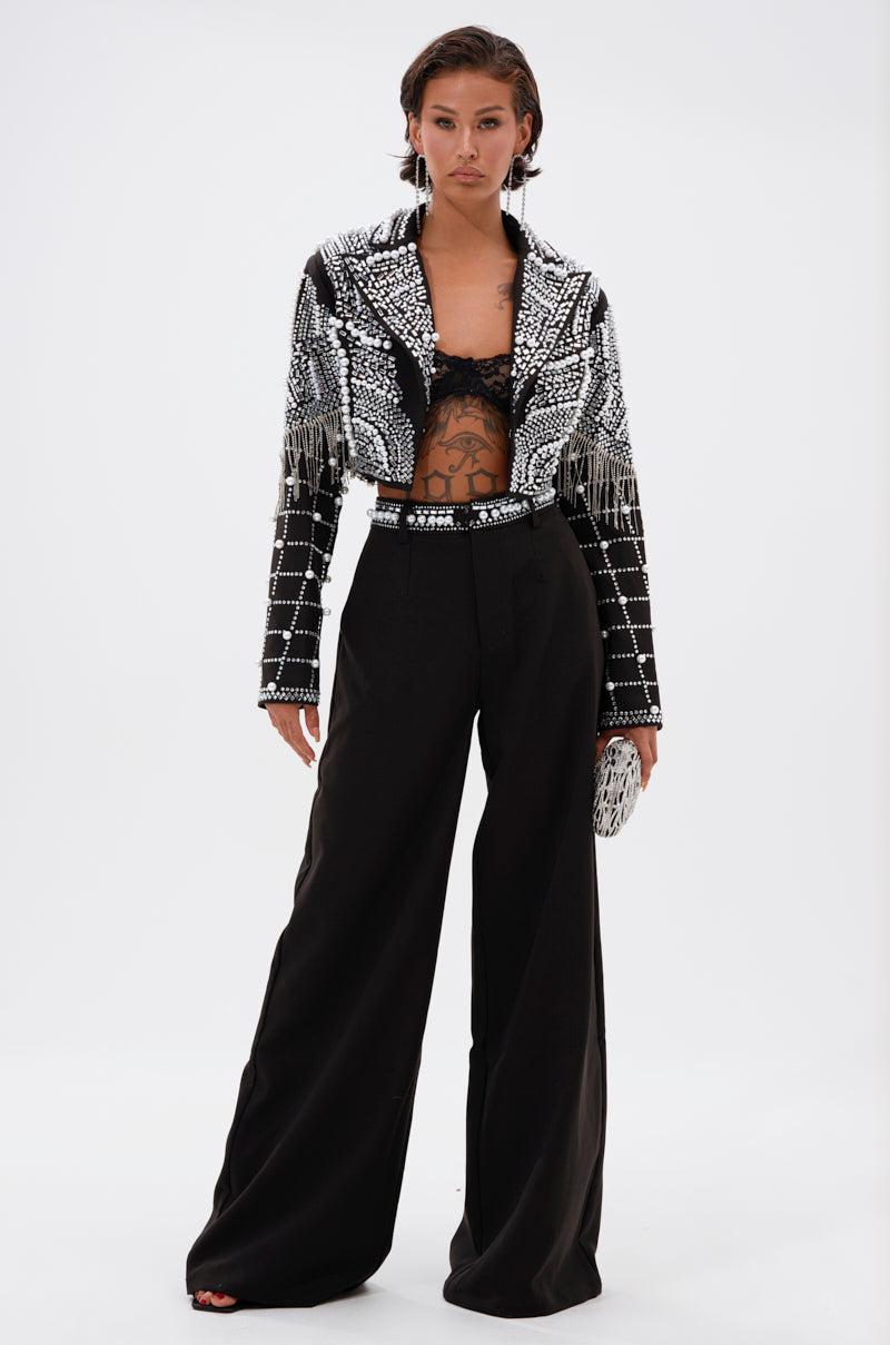 DIRTY MARTINI EMBELLISHED BLAZER